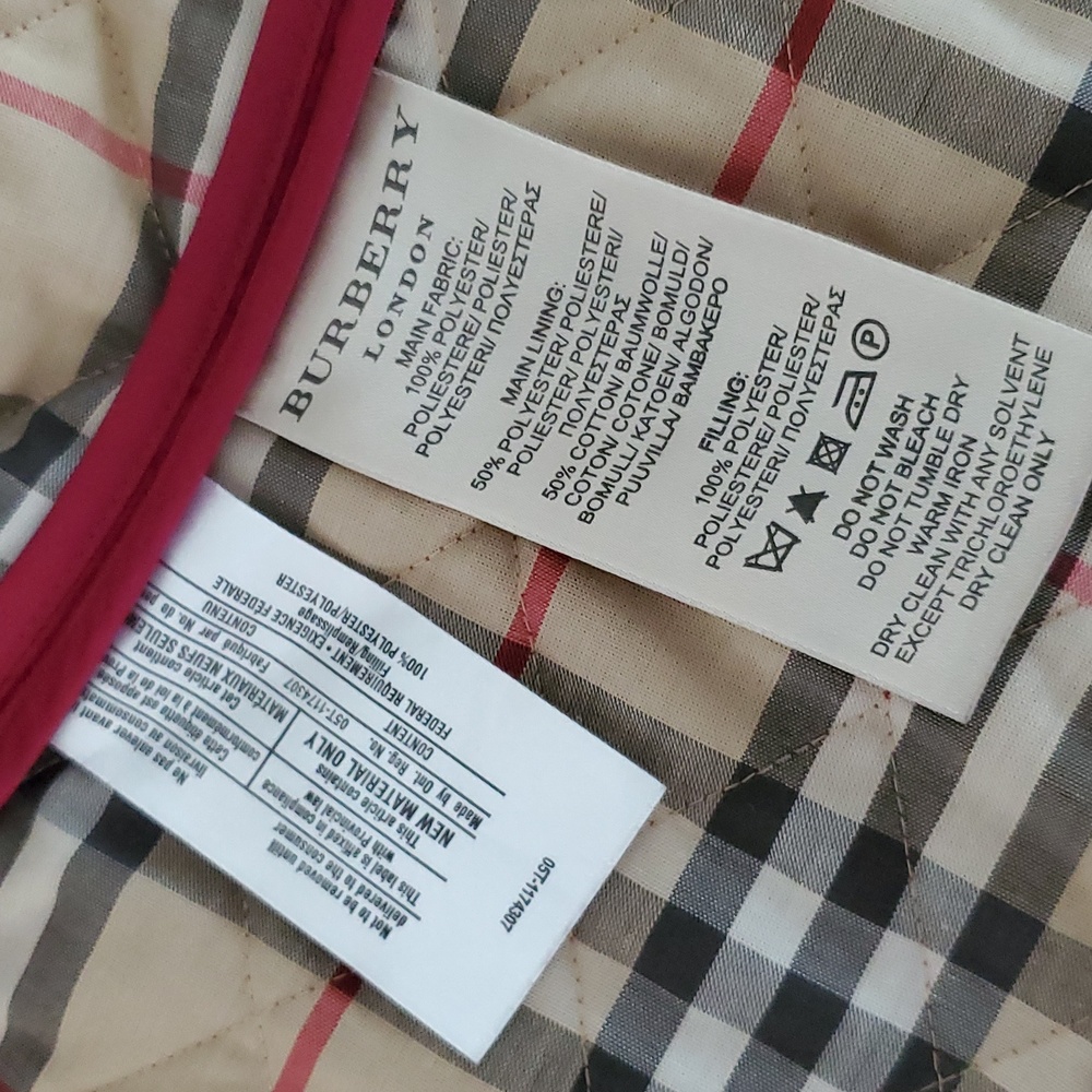 Burberry Quilted Jacket in Dark Fuchsia - Picture 9 of 11